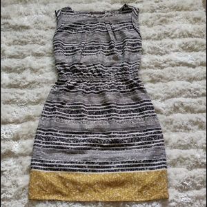 EUC Sleeveless striped sheath dress